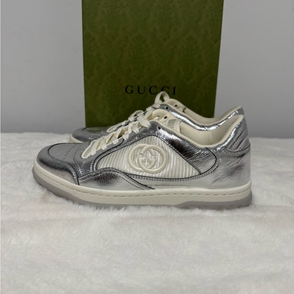 Gucci Metallic Silver Sneakers - Picture 3 of 7